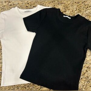 Zara Ribbed Tee (set of 2)